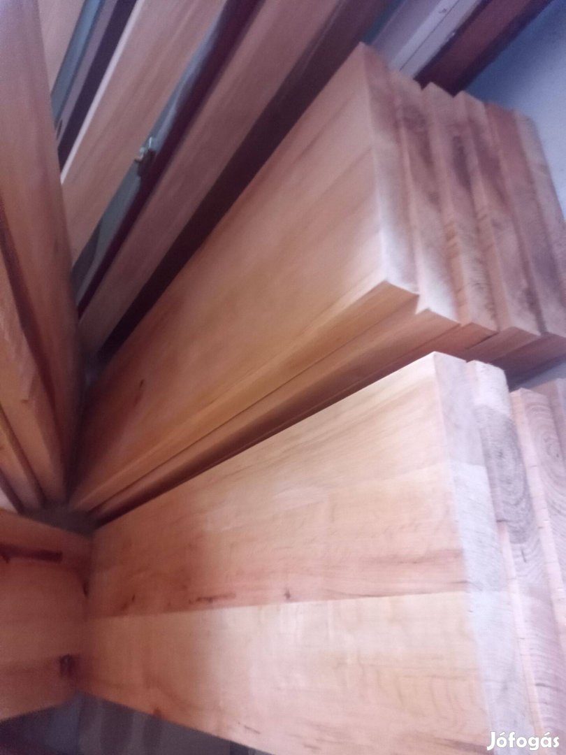 Cseresznye fából készült új lépcsőlapok 20db eladó!