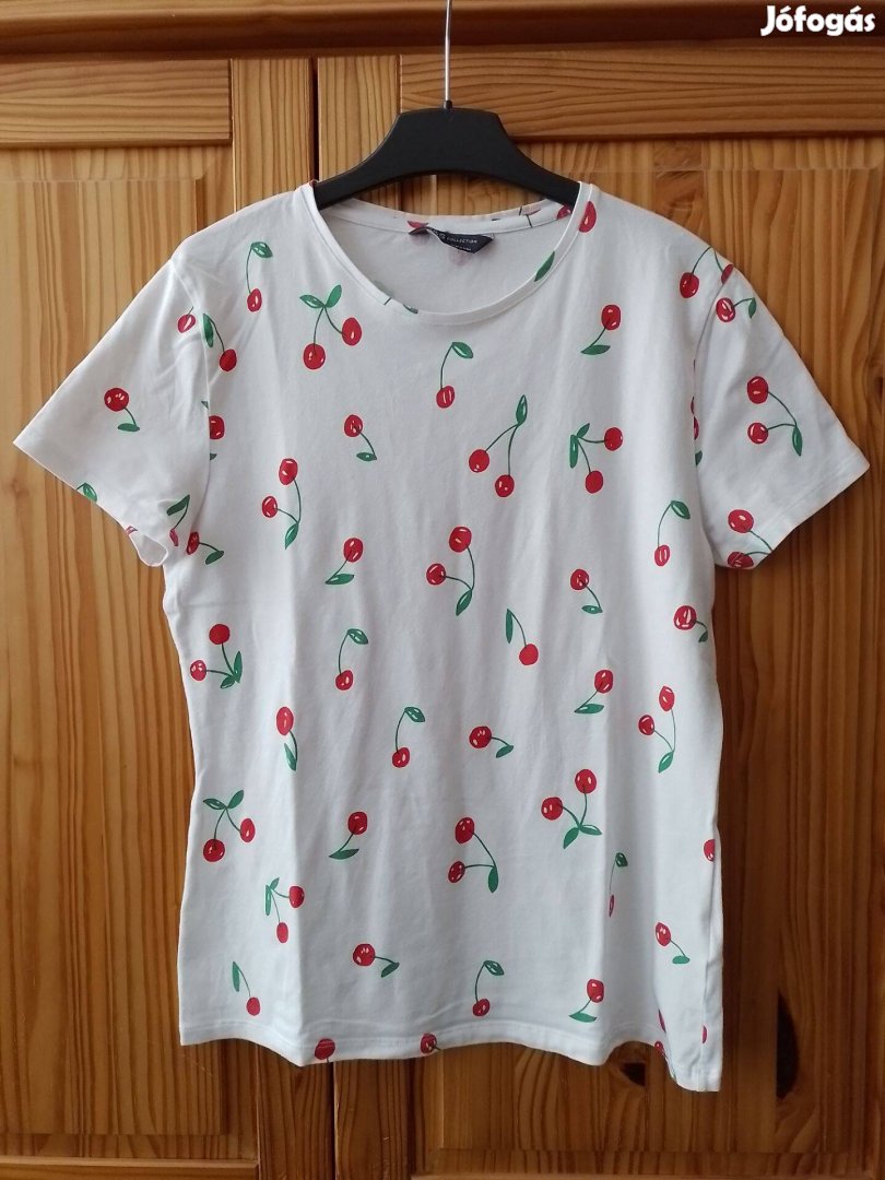 Cseresznyés sztreccs női póló (M)