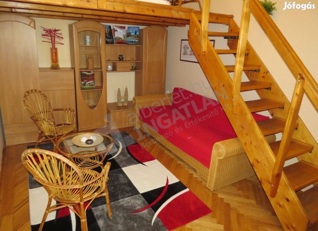 Cserhát utcában Városligethez közel 1szoba8nm galériás