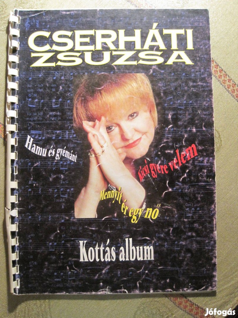 Cserháti Zsuzsa kottás album, kotta