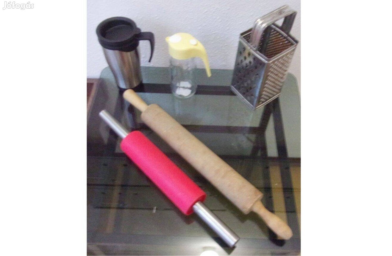 Csíkos nyújtófa csíkozó nyújtófa sodrófa 50 cm körüli