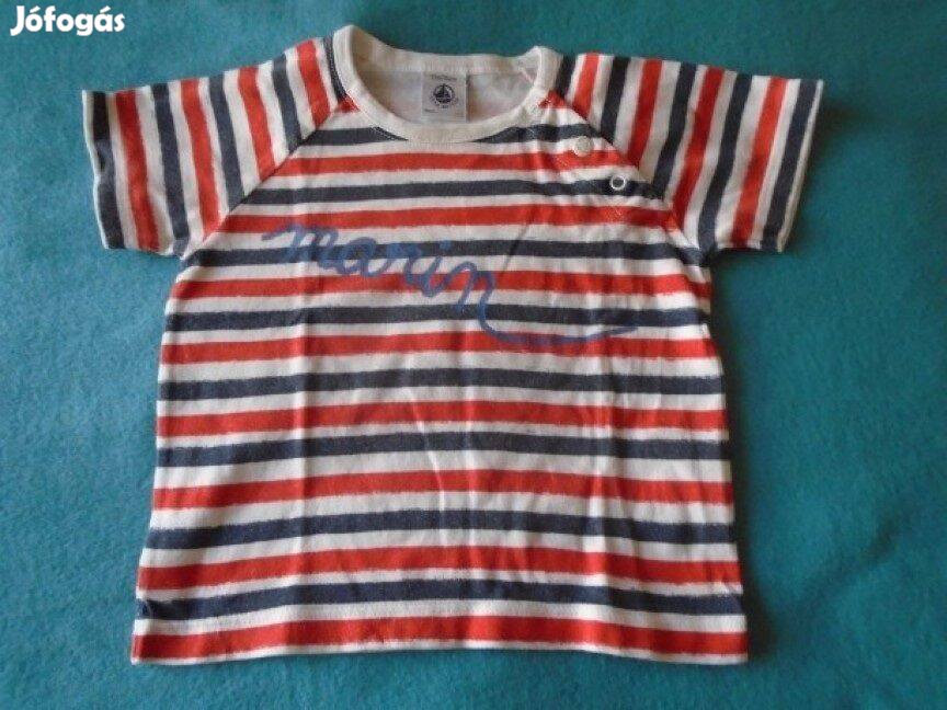 Csíkos póló 9-12 hó méret 74