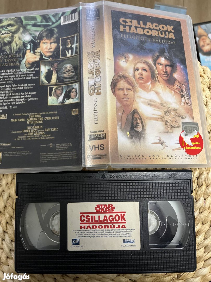 Csillagok háborúja star wars 4  vhs m