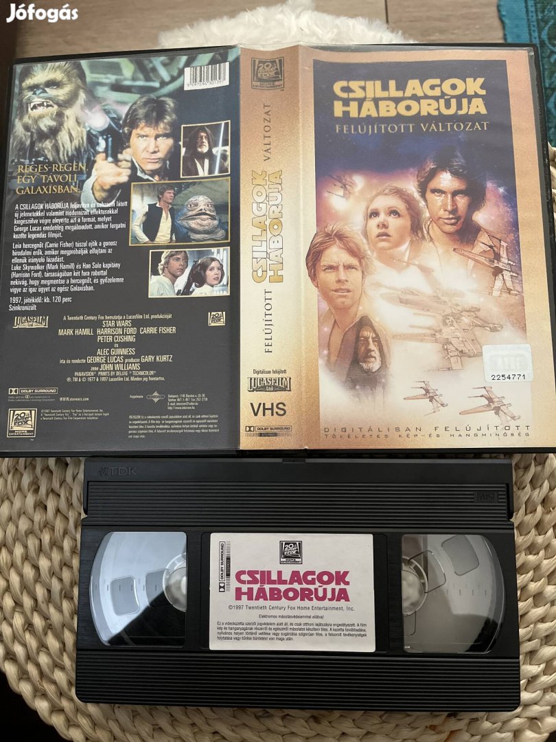 Csillagok háborúja vhs star wars