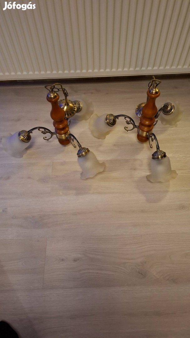 Csillár 3 ágú 2db eladó