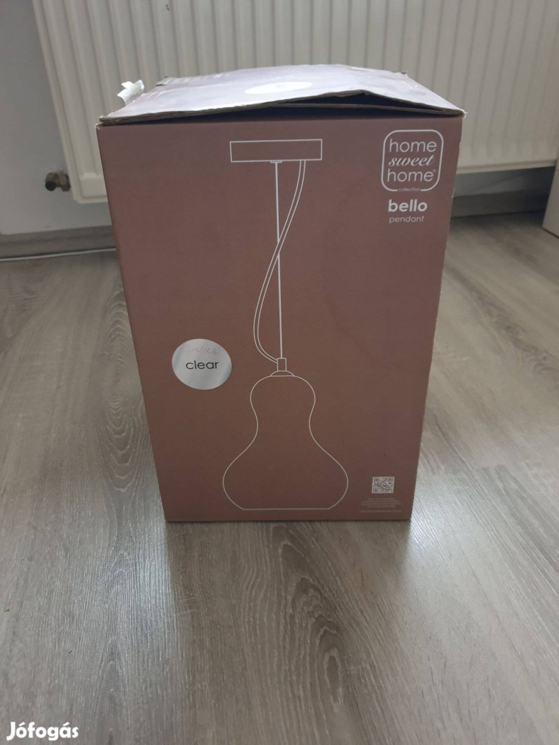 Csillár Bello 1xE27/40W/230V átm. 21 cm átlátszó Home sweet home
