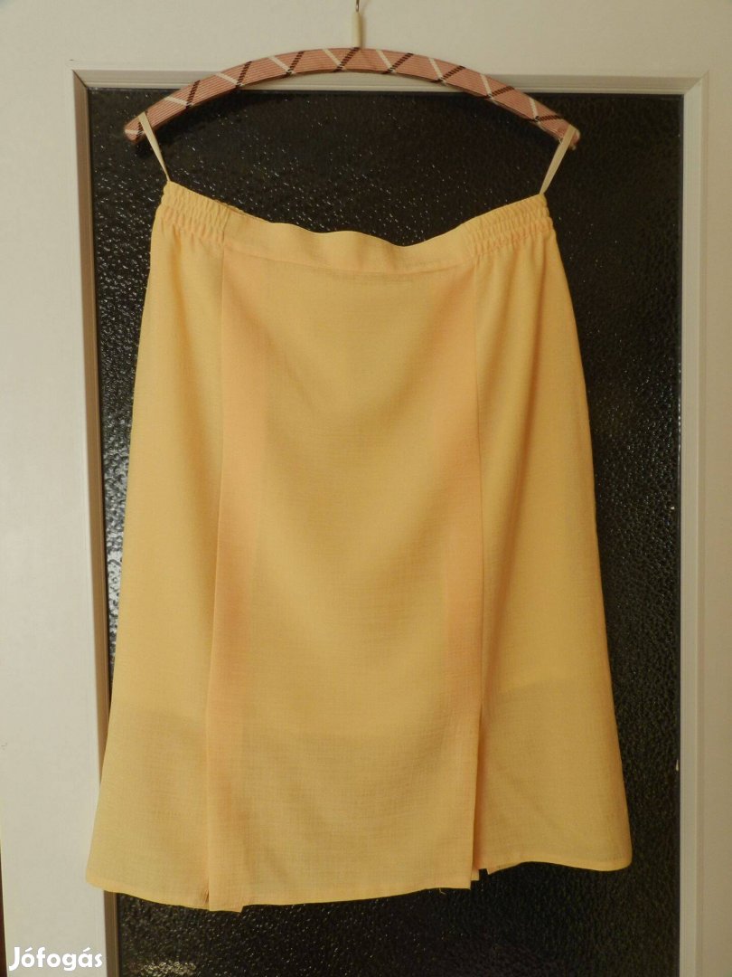 Csinos, sárga, viszkóz szoknya