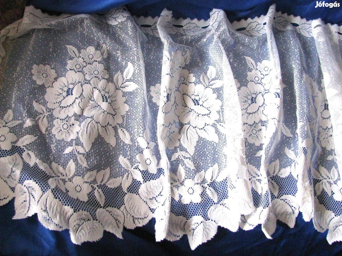 Csipke függöny új vitrázs függöny, 180x53, elegáns bordűrös alul