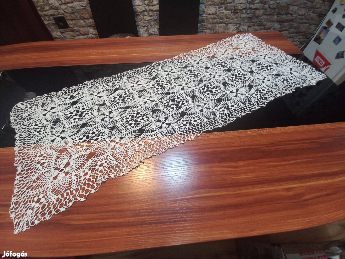 Csipke teritő Kézzel horgolt Asztali futó 110cm