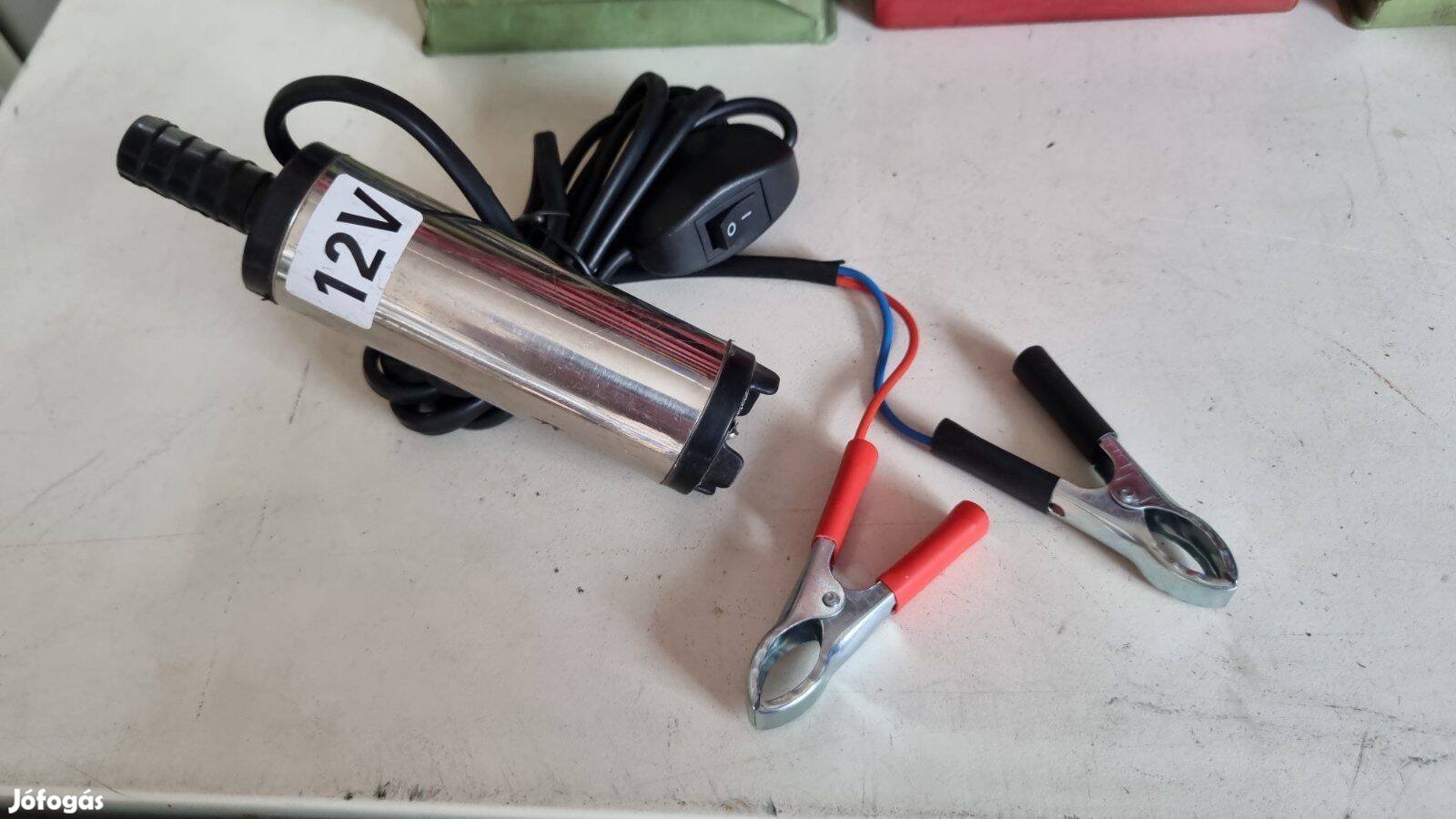 Csíptetősarus, 12V-os merülő gázolajszivattyú 38mm-es átmérővel