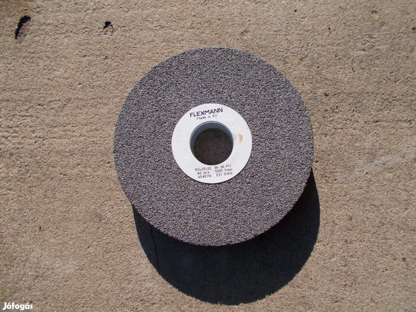 Csiszoló korong 150x20x20 mm-es, szürke, 36-os szemcse