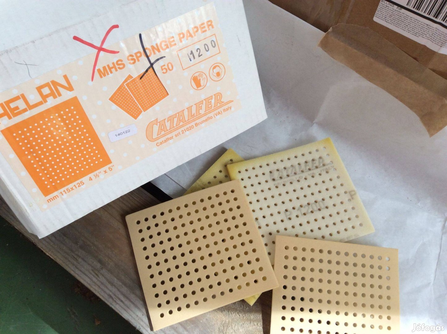 Csiszolószivacs P1200-es multilyukas 115x125-ös kézi