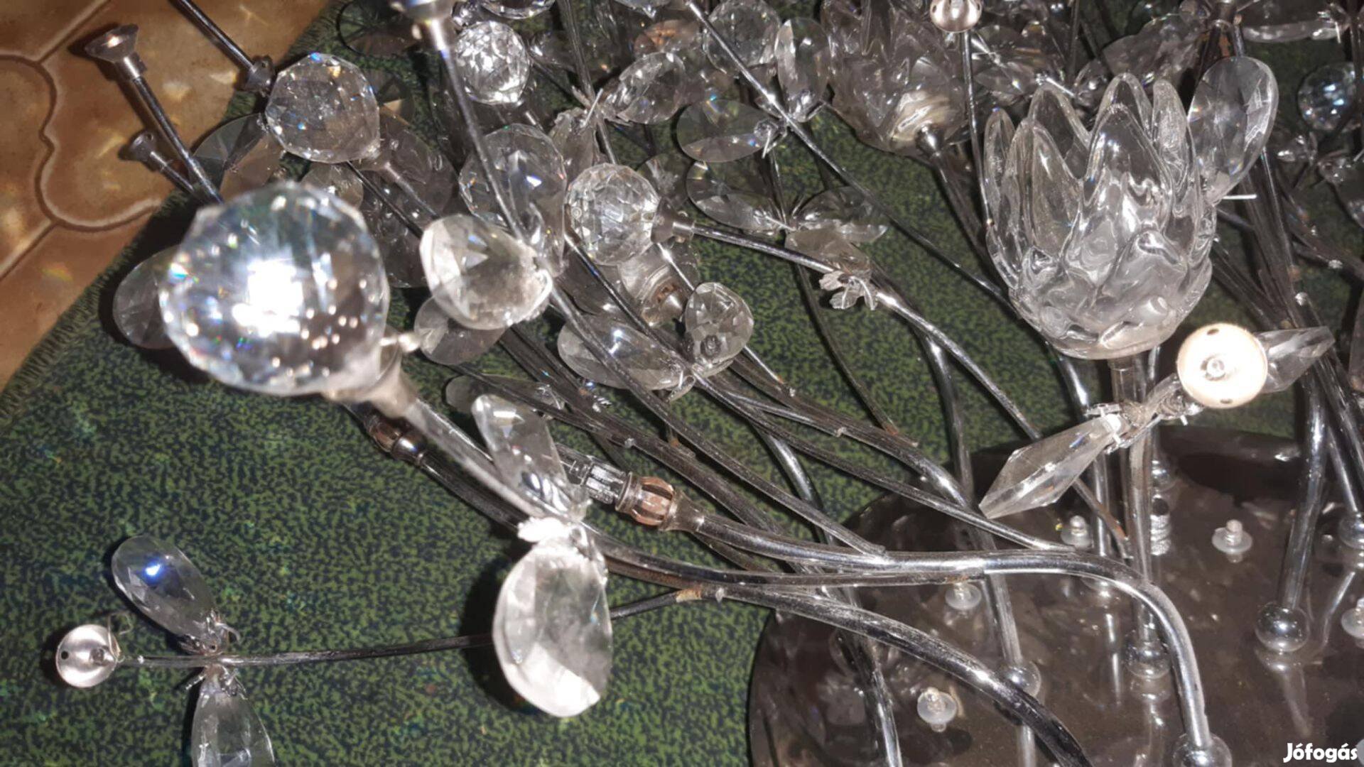 Csiszolt köves led csillár