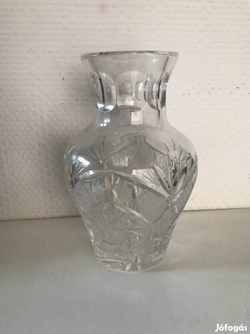 Csiszolt ólomkristály váza eladó