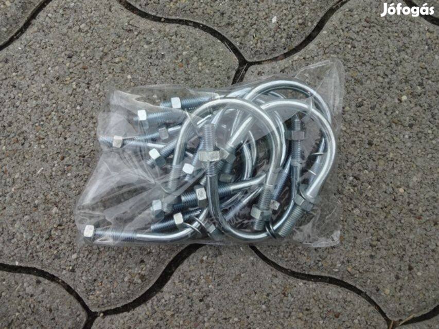 Csőbilincs 50 mm csőre vagy másra anyával és alátéttel 10 db