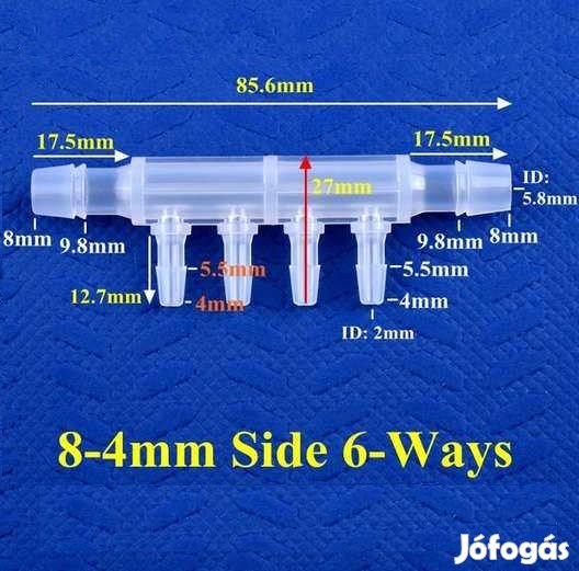 Csőcsatlakozós Leágazó 2-4 8mm-ből 5mm-be  (4932)