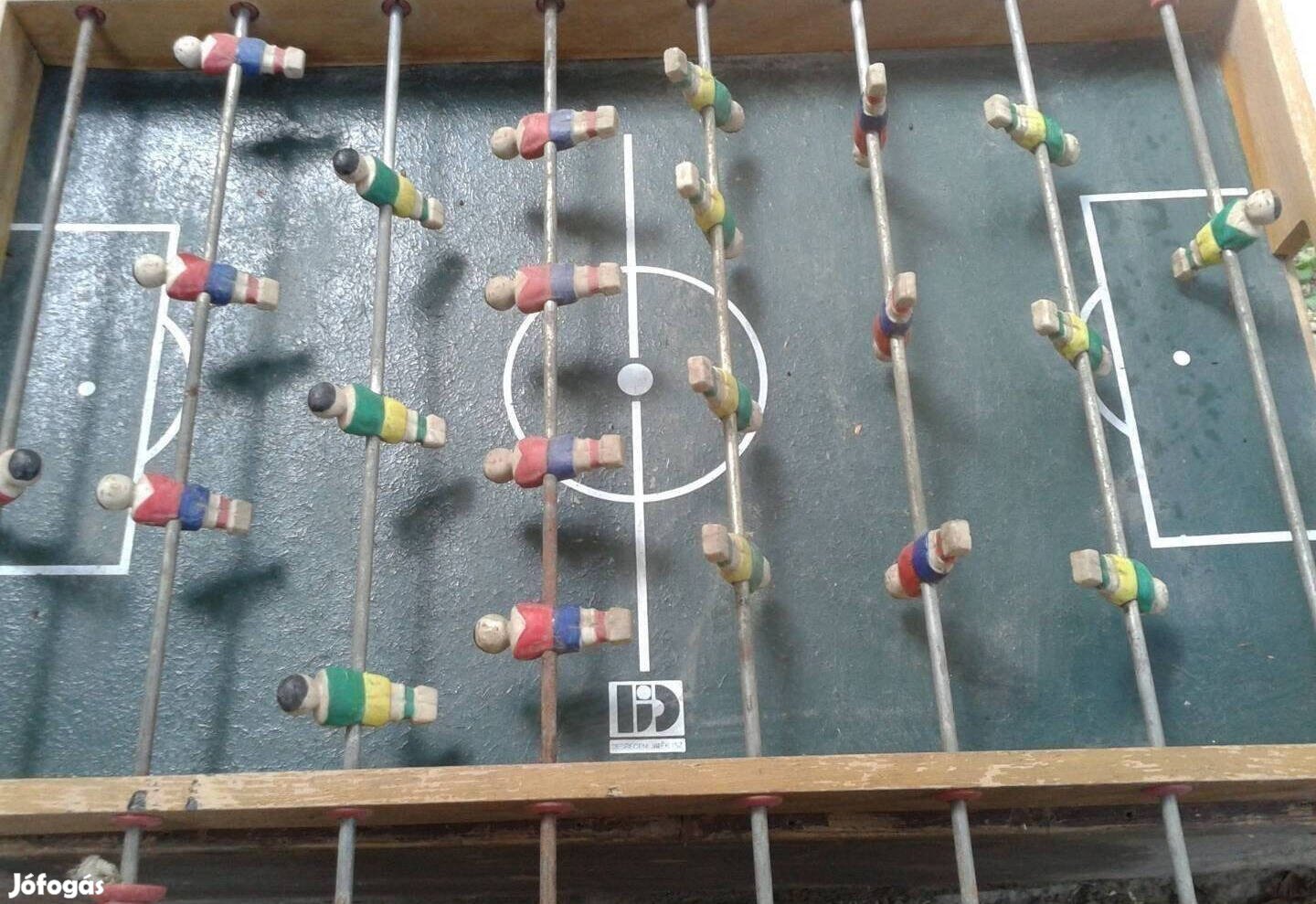 Csocsó asztali foci retro fa játék 1970