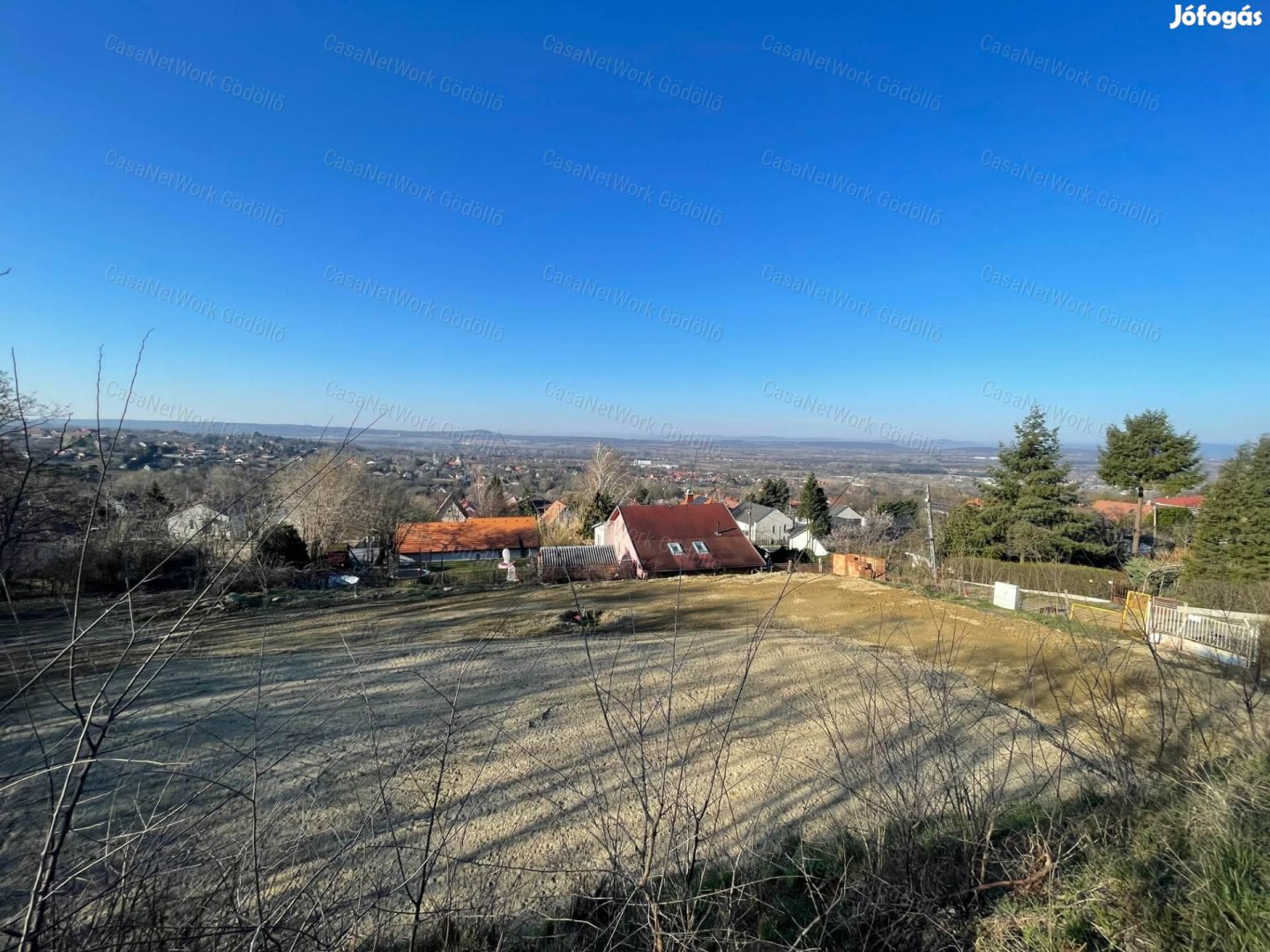 Csodás panorámás összközműves telek
