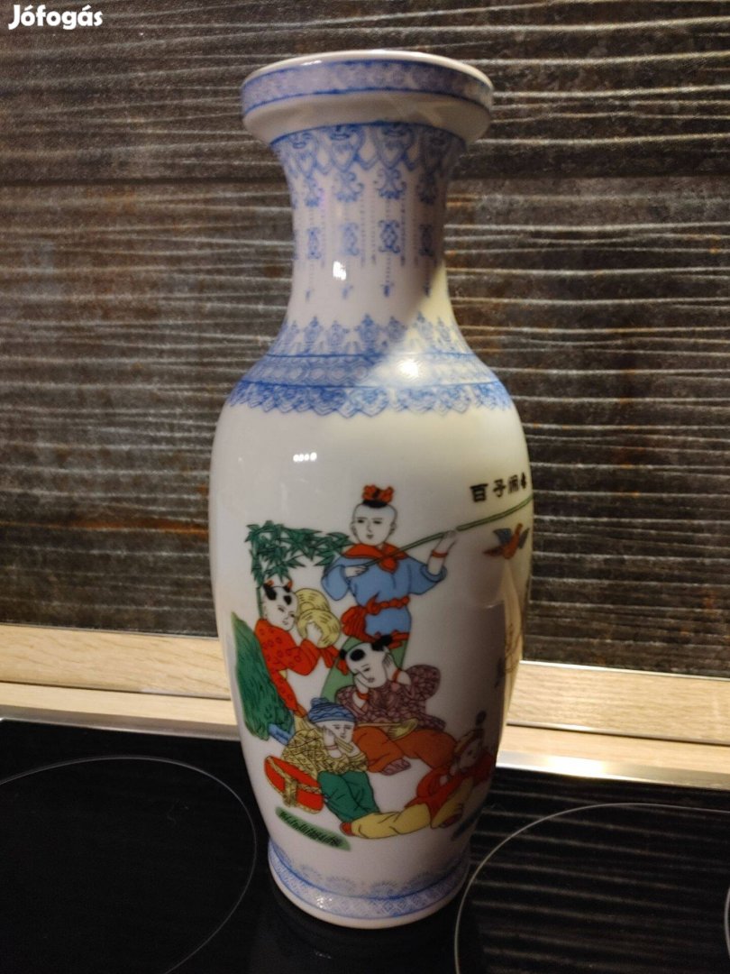 Csodaszép eredeti kínai váza 29 cm