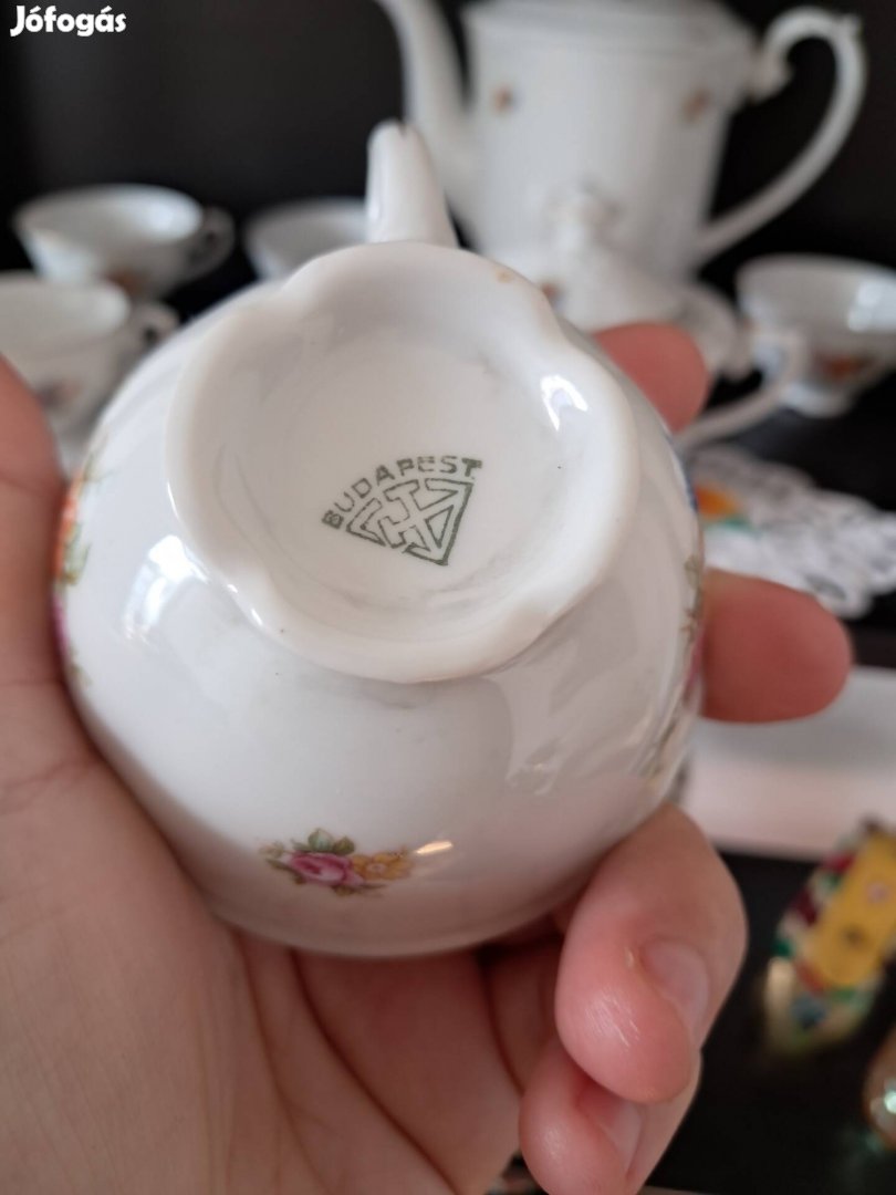 Csodaszép kávés ,porcelán szett
