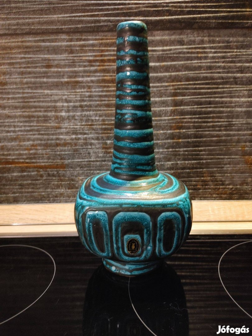 Csodaszép színes iparművész kerámia lámpa váz