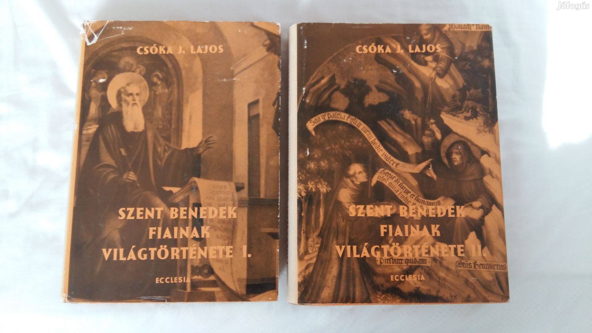 Csóka L. Lajos Szent Benedek fiainak világtörténete 1-2. Dedikált!