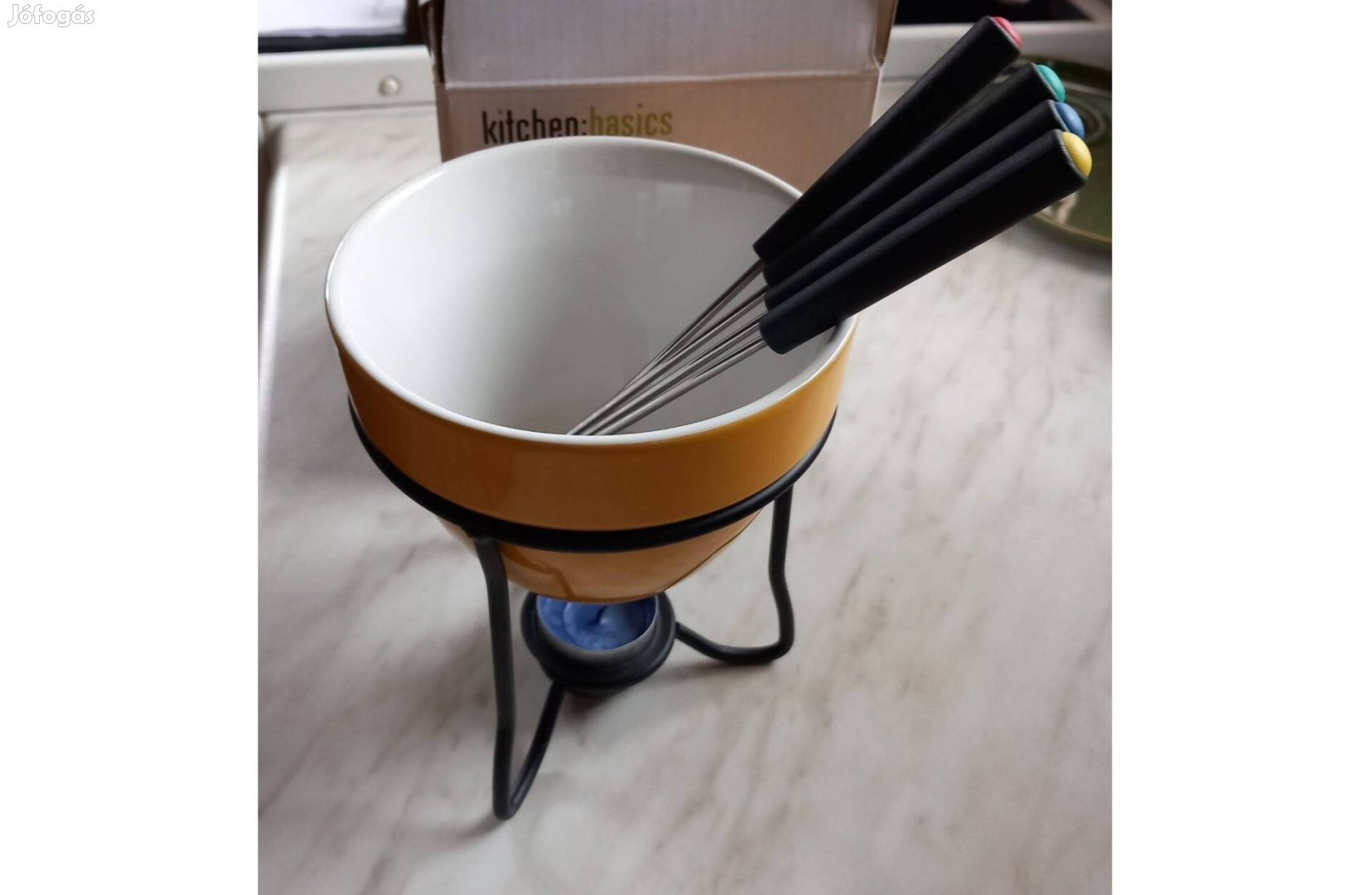 Csokoládé Fondue készlet, 16 cm magas - Új