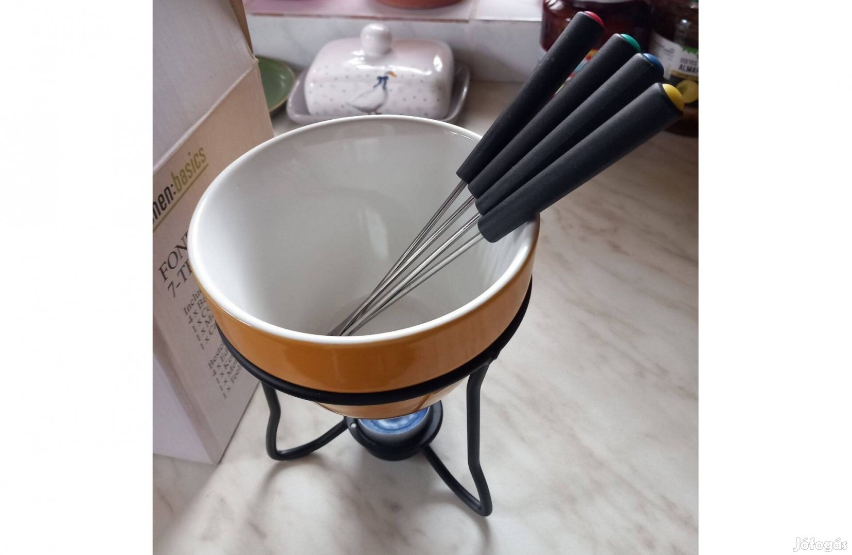 Csokoládé Fondue készlet - Új - 16 cm magas