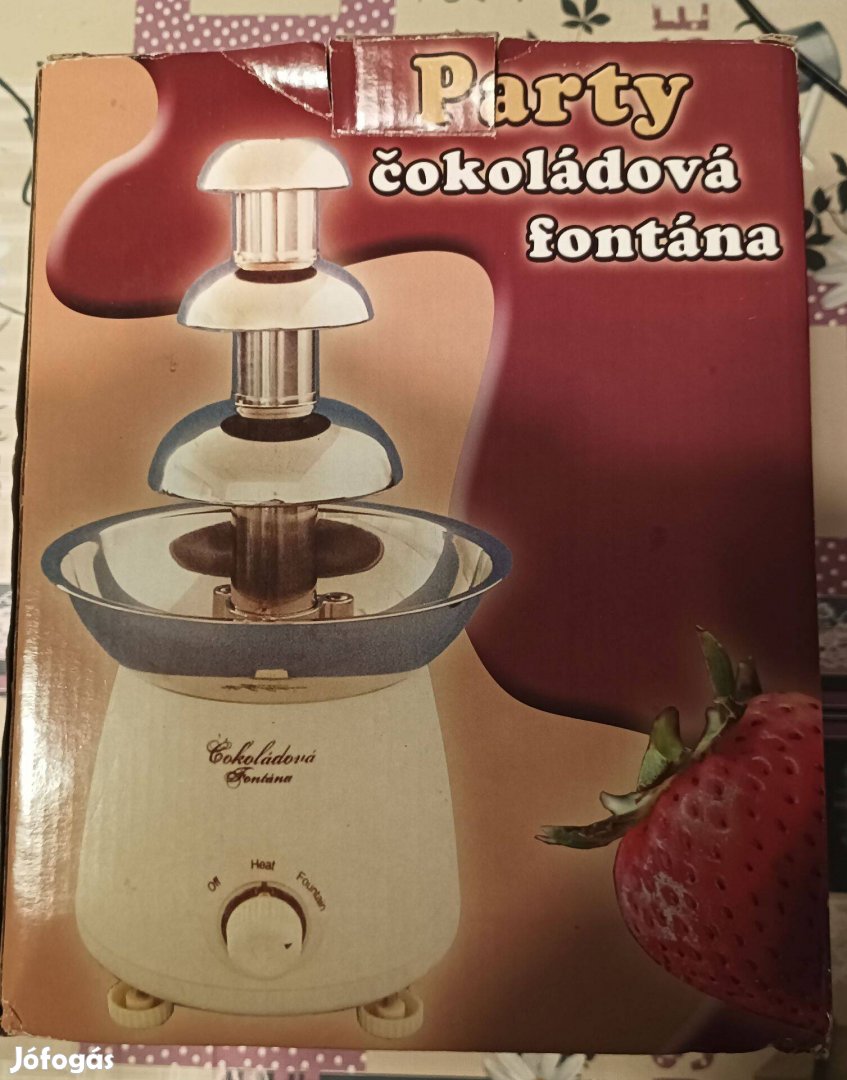 Csokoládé szökőkút csokikút tiszta új, bolti dobozában bontatlan