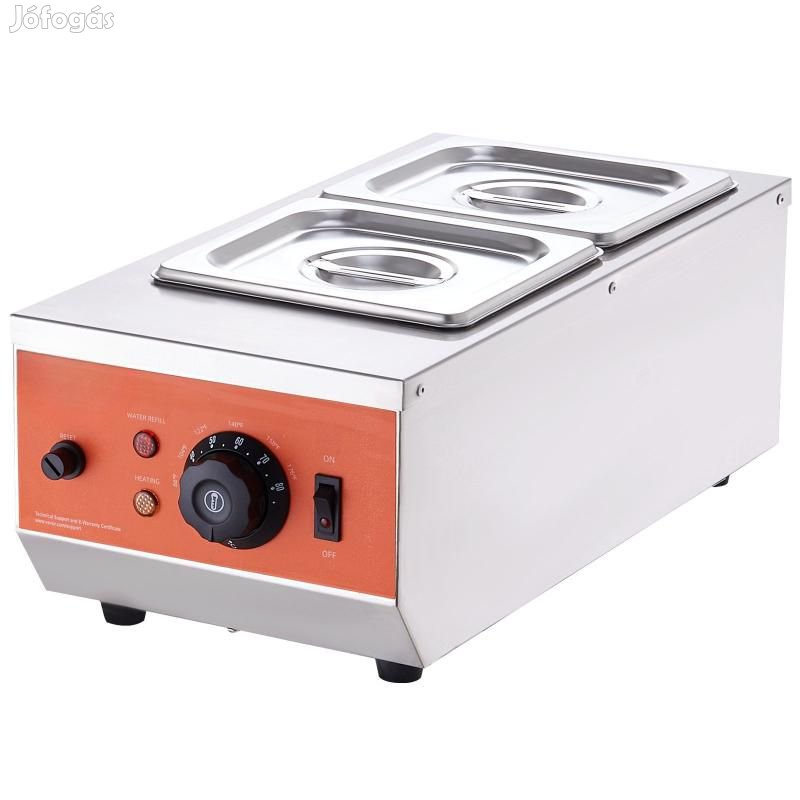 Csokoládé temperáló, olvasztó gép  2×1,5l, 800W