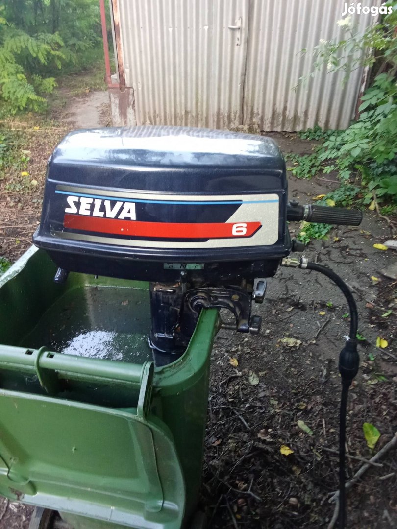 Csónakmotor 6 le.selva rövid csizmás.