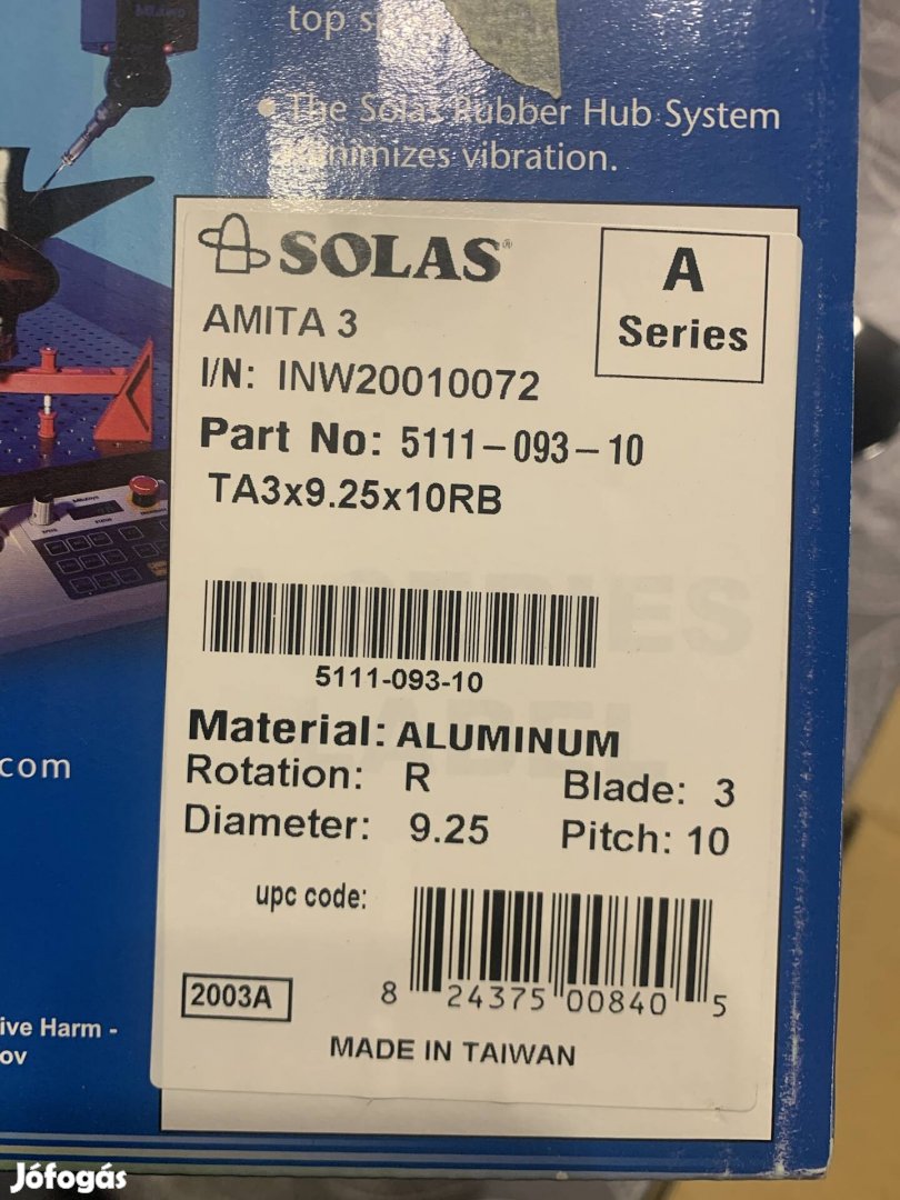 Csónakmotor Csiga Tohatsu 9.9