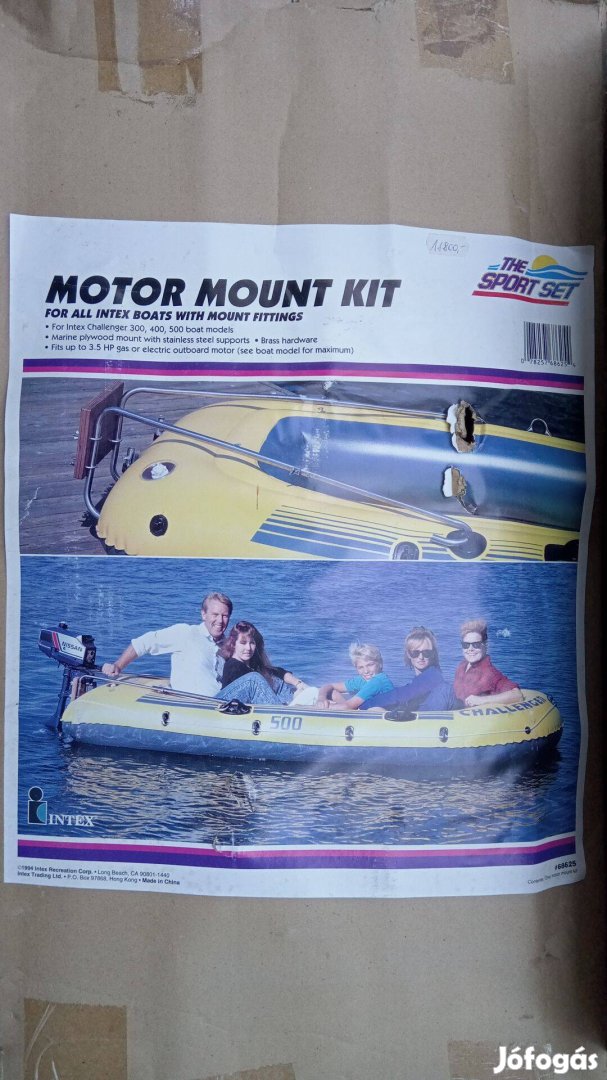 Csónakmotor tartó konzol