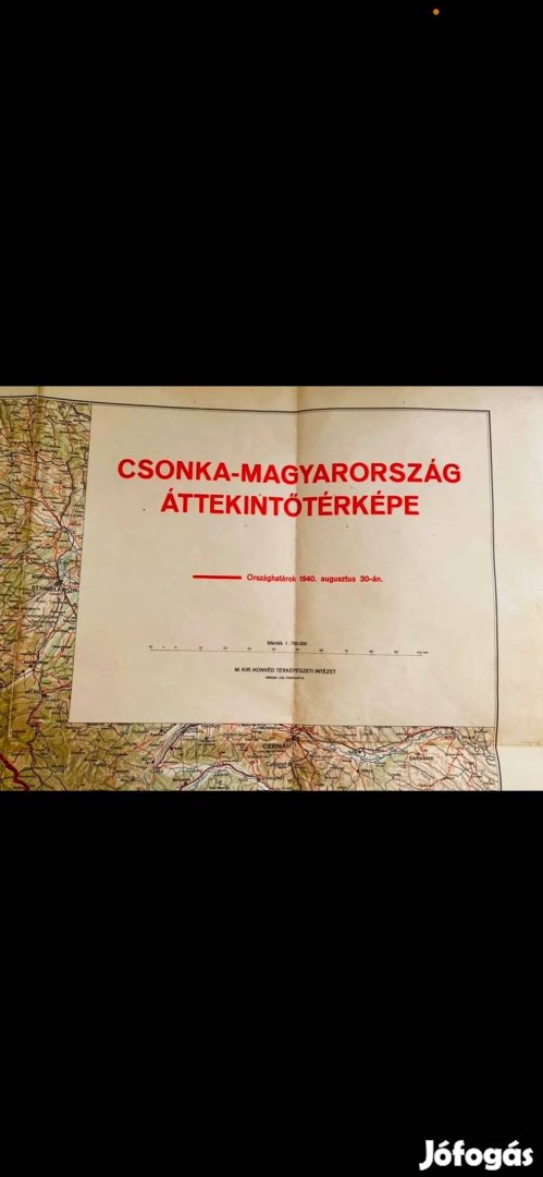 Csonka-Magyarország áttekintő térképe - 1940.08.30. - II.VH