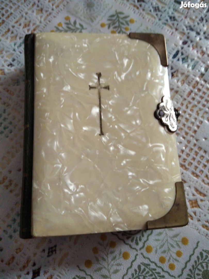 Csont kötésü kapcsos antik ima könyv 1938-ból eladó