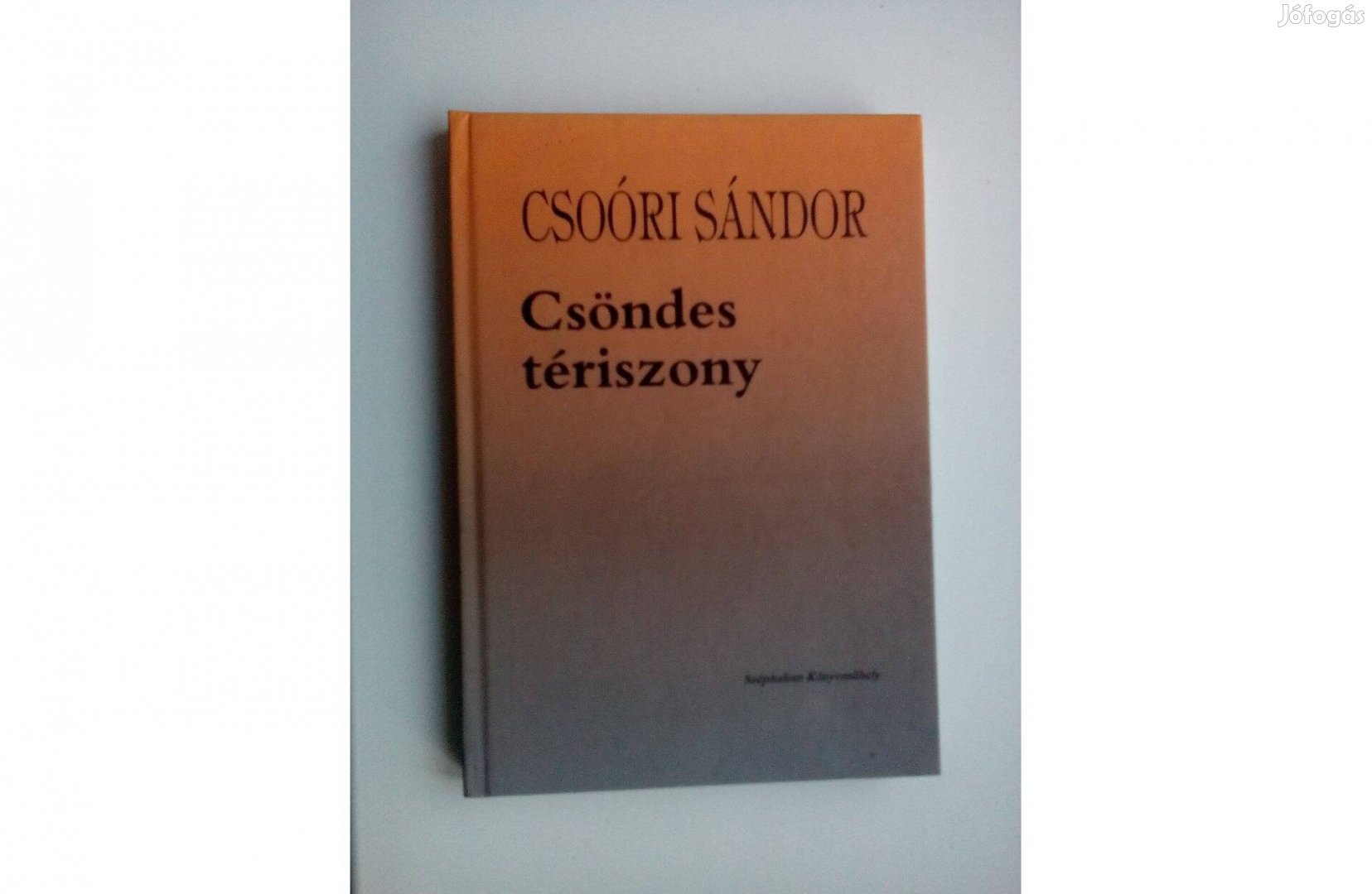 Csoóri Sándor - Csöndes tériszony című kötete (új, kemény táblás)