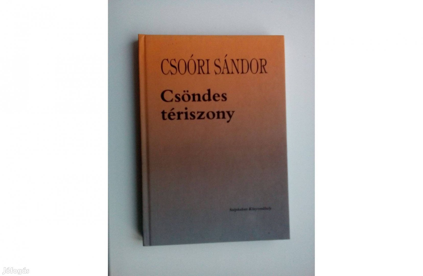 Csoóri Sándor - Csöndes tériszony című kötete (új, kemény táblás)