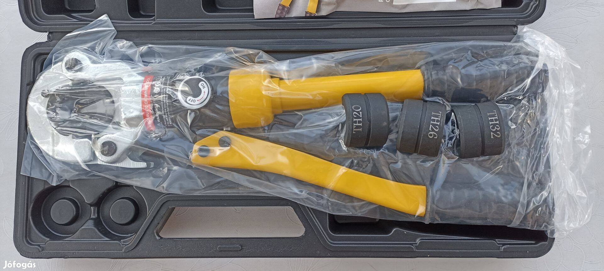 Csőprés,press gép,fitting prés TH műanyag csövekhez.Idom prés