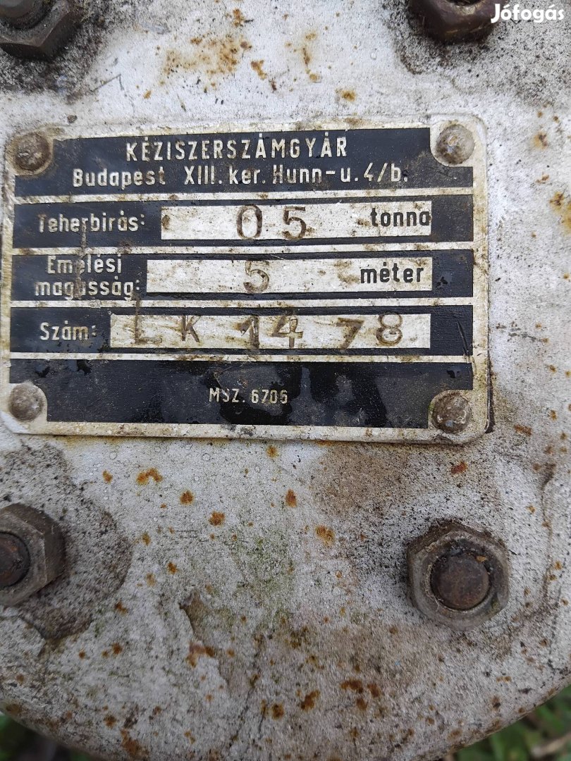Csörlők 2 db különböző" használatra"