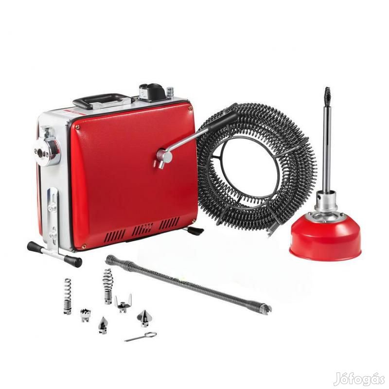 Csőtisztító Gép  400W, 1400RPM, 25.4 m Tisztítókábel