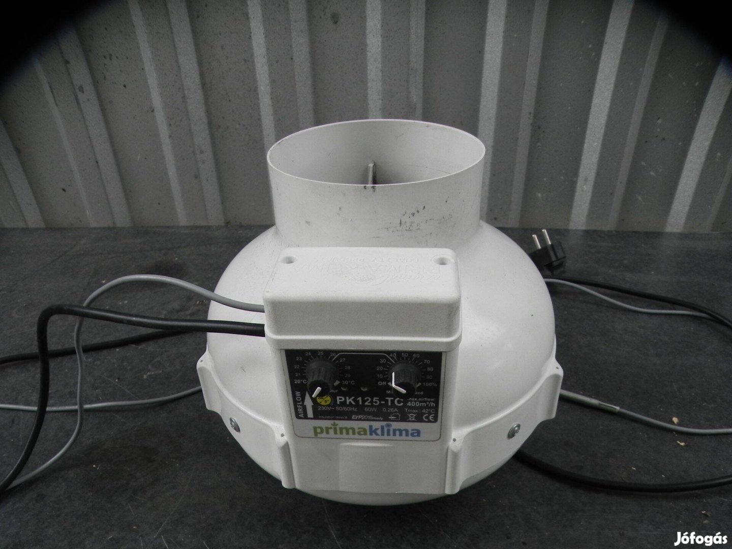Csőventilátor Prima Klíma PK 125mm csőventilátor
