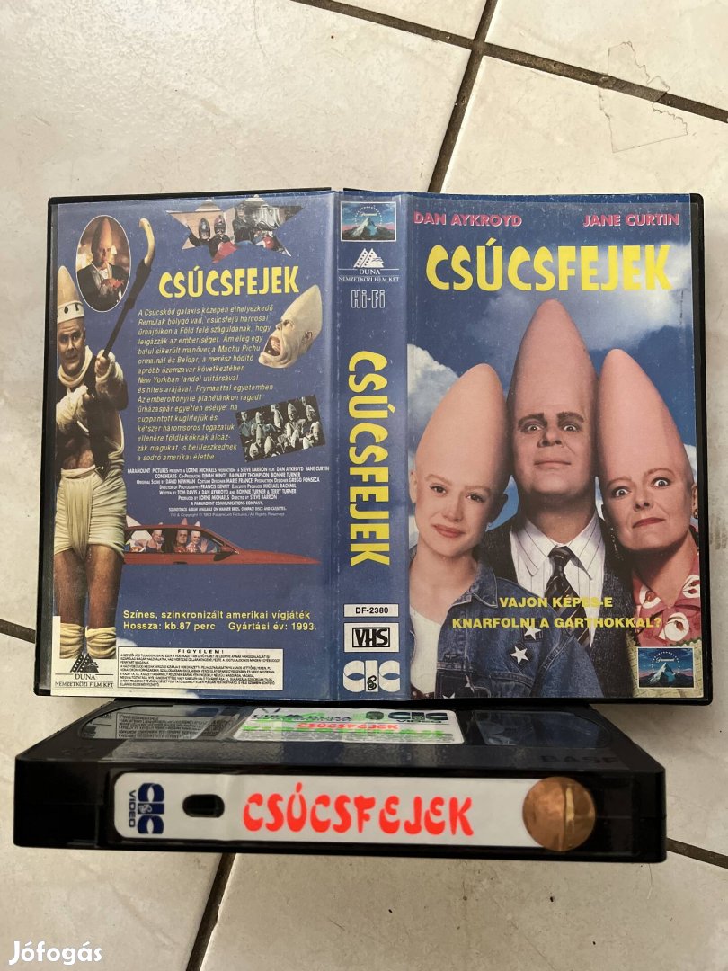 Csúcsfejek vhs 