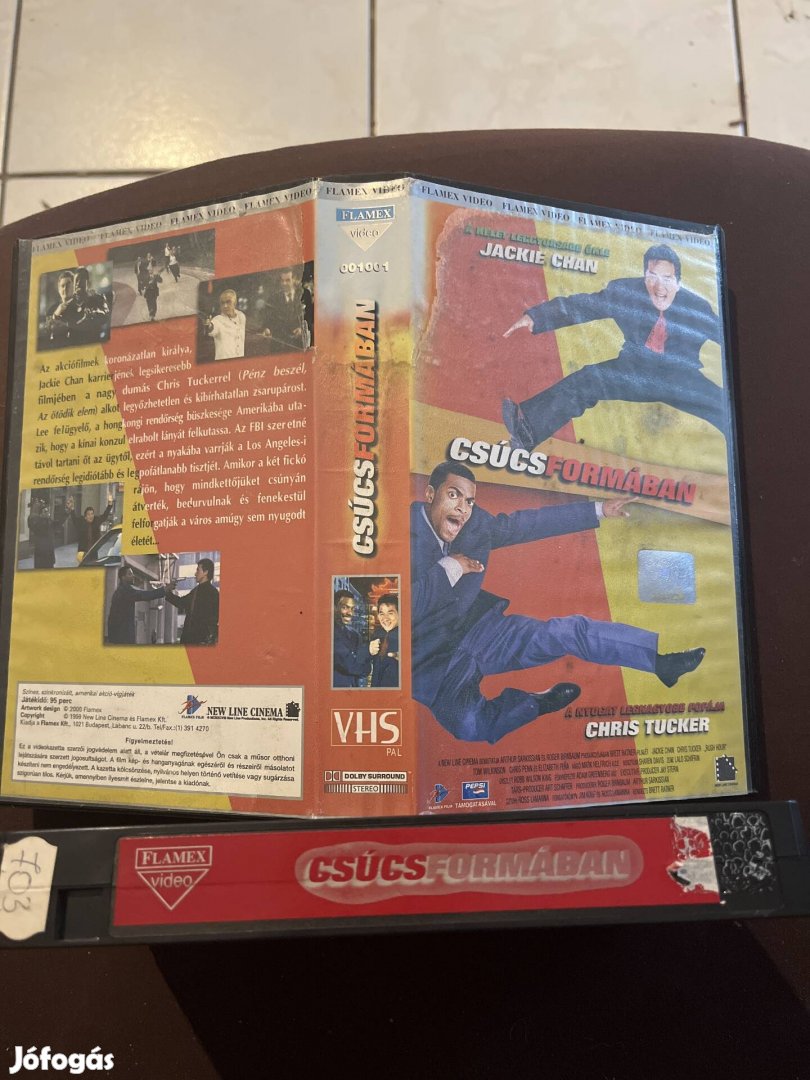 Csúcsformában 1 akció vhs