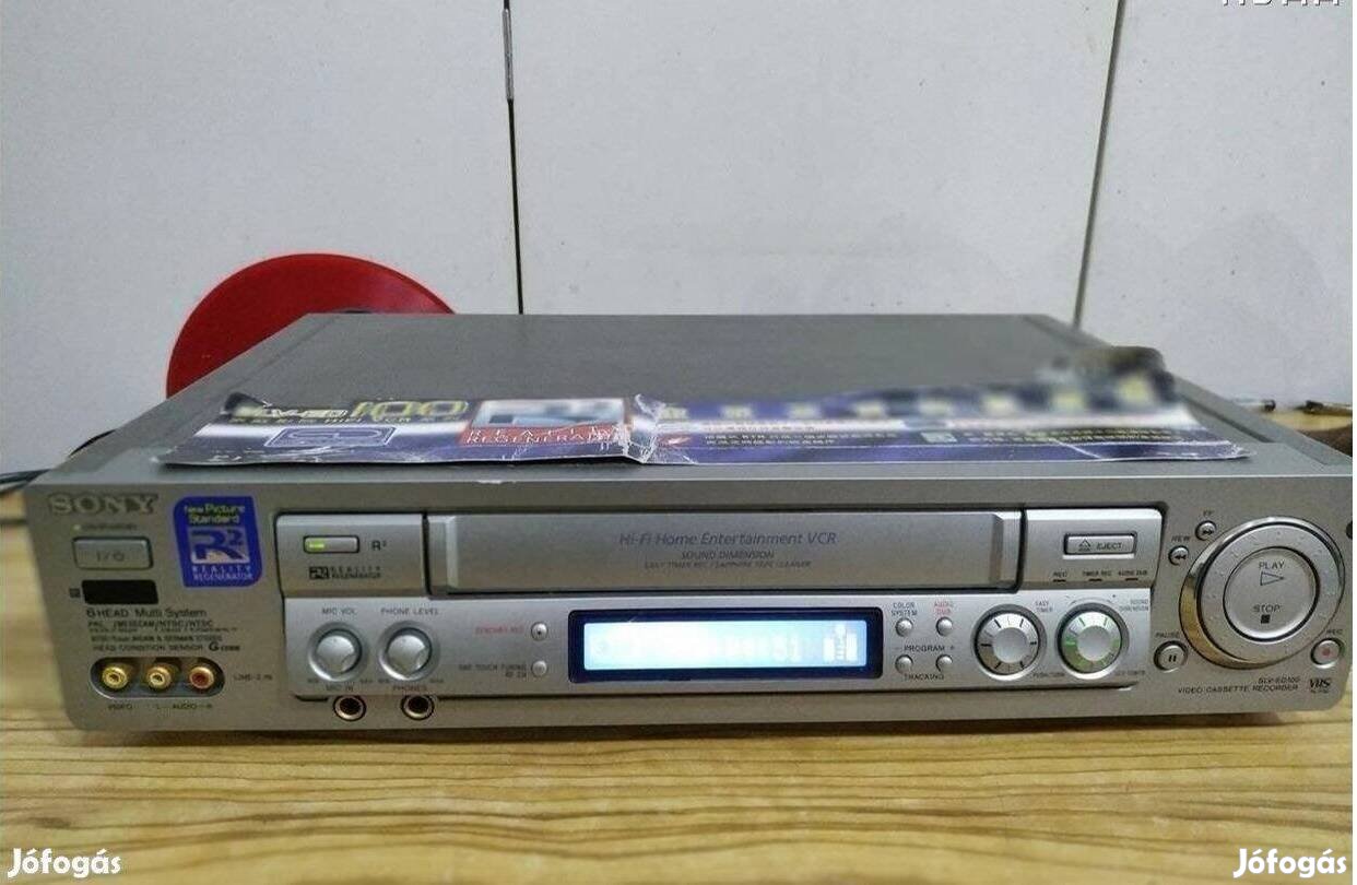 Csúcsminőségű QS szériás HI-Fi Stereo Sony vhs videó magnó deck