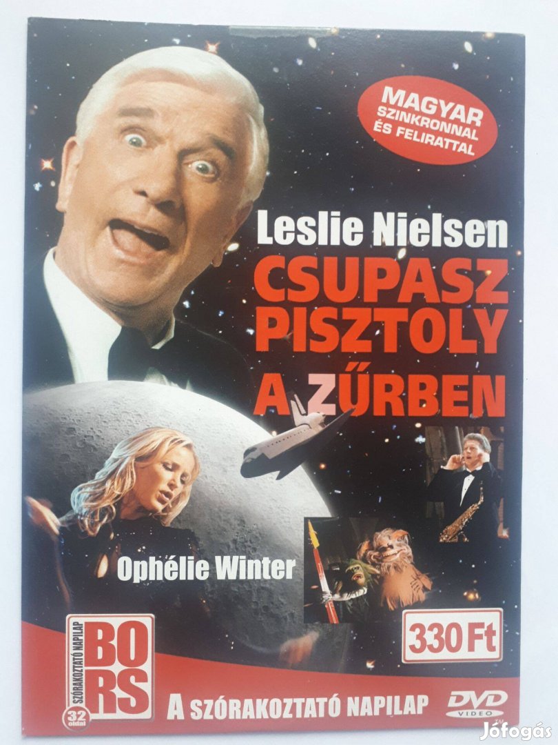 Csupasz pisztoly az űrben (Leslie Nielsen) papírtokos DVD (posta 255)