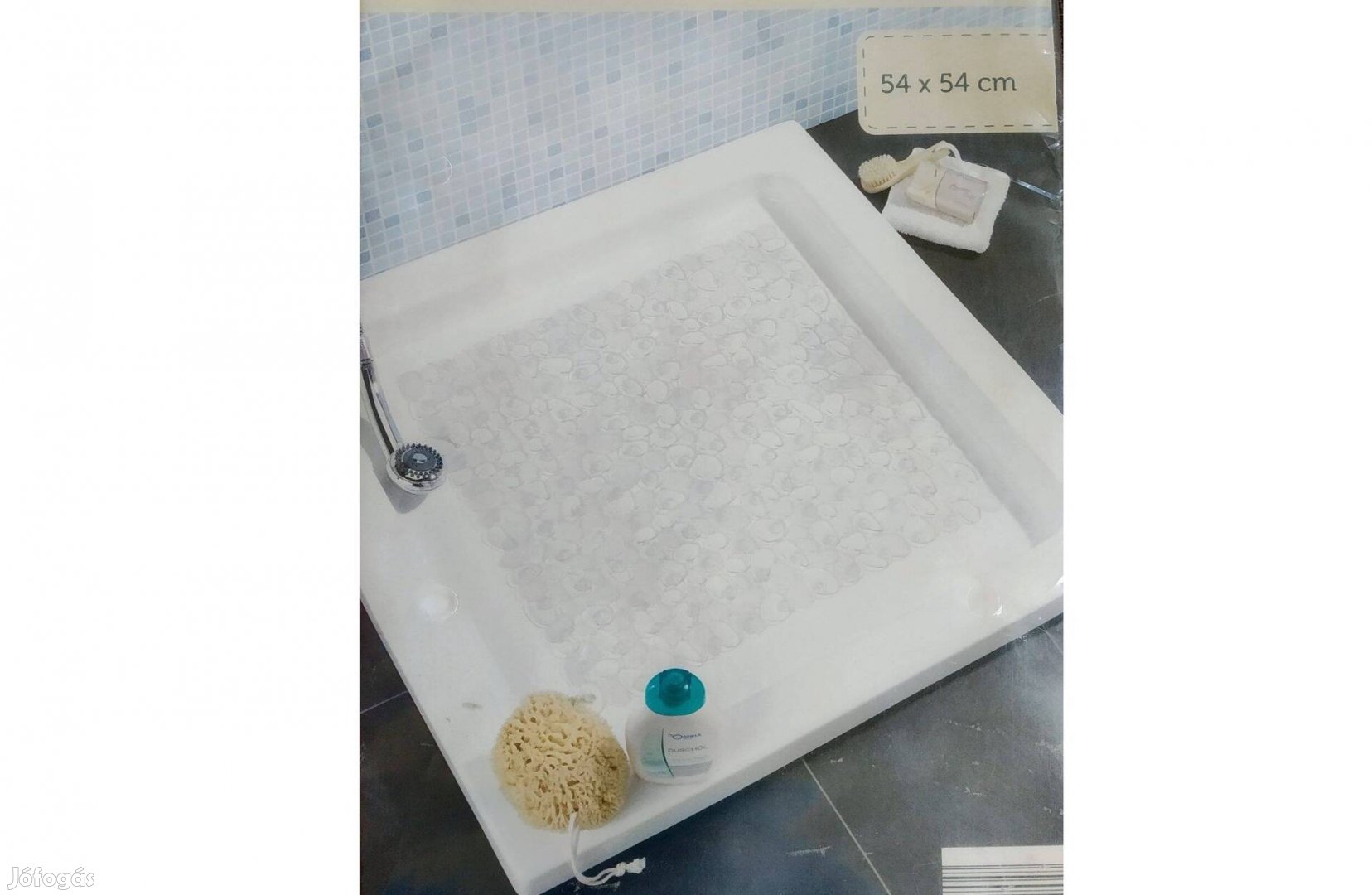 Csuszásgátló zuhanyzóba új kavicsos mintával 54x54 cm