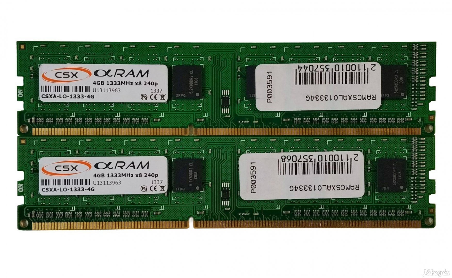 Csx 8GB 2x4GB DDR3 1333MHz memória 01