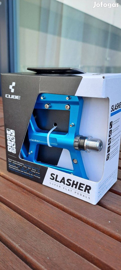 Cube Slasher platform pedál kék színben, bontatlan csomagolásban