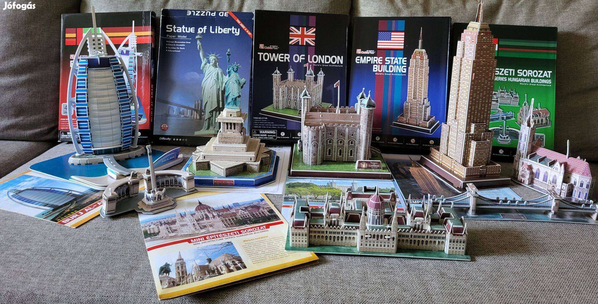 Cubicfan 3D puzzle kirakó London USA Dubaj Magyarország