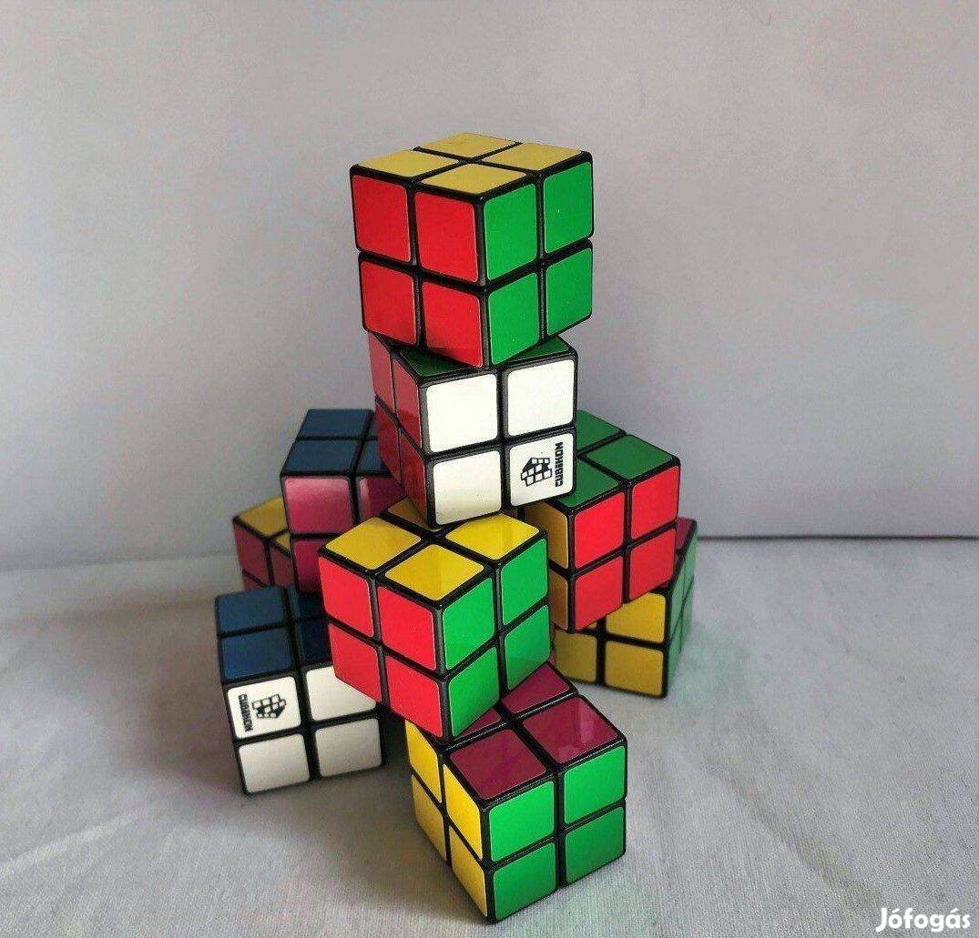 Cubikon 2x2-es játszható mini rubik logikai játék, kocka,10 db-os, új